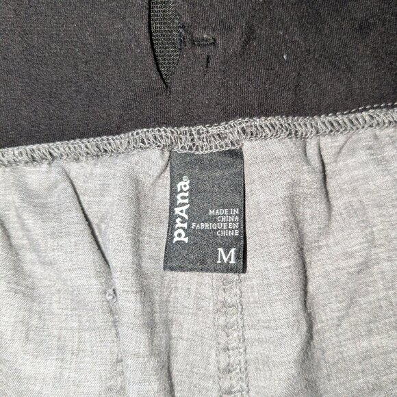 Prana Vaha Balance Pants Mens Med Gray Straight Chambray Hemp Blend Loungewear - Picture 4 of 12